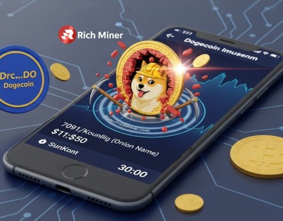 DOGE income × green electricity × cycle: RichMiner triangle model produces $1416 per day
