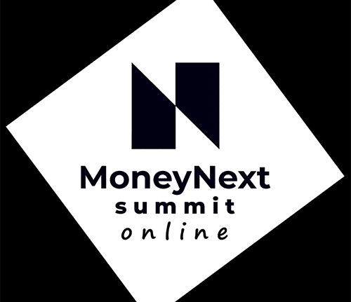 moneynext dark background blue online italic and badge 500