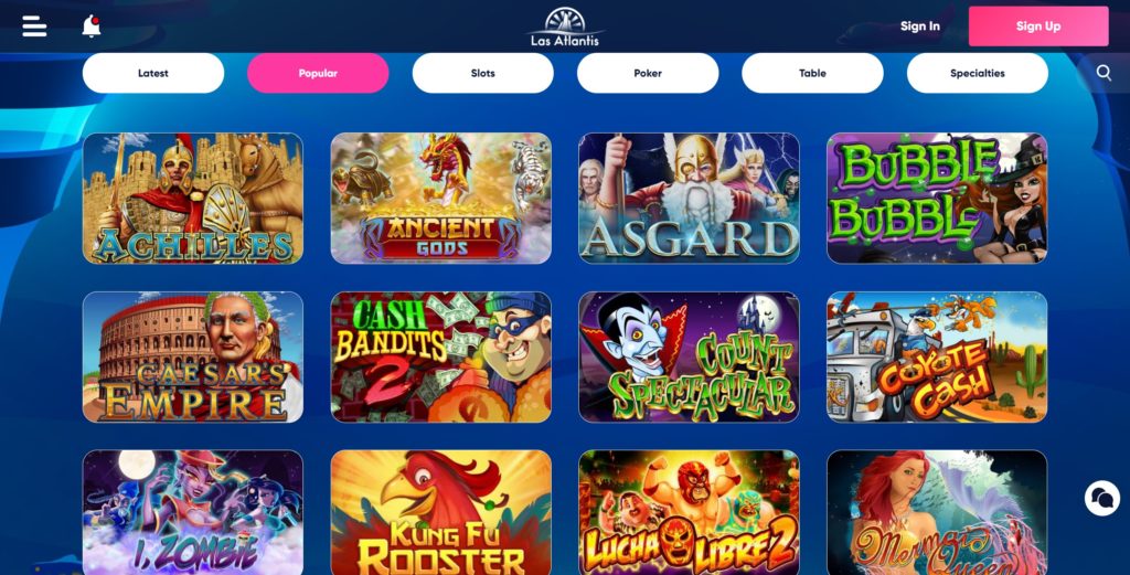 Las Atlantis: A BTC-Friendly Casino Offering Endless Entertainment