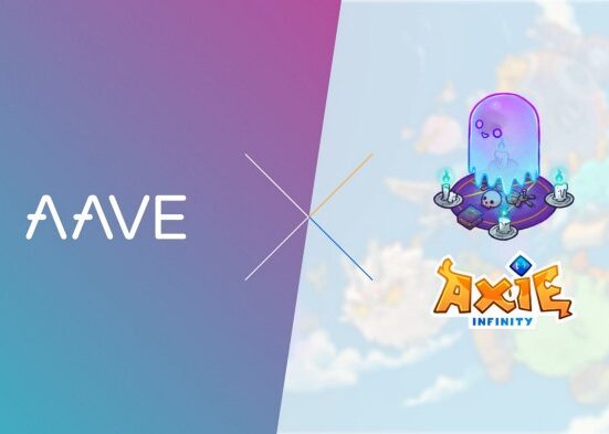 Aave and Axie Infinity collaboration in DeFi, NFTs, and gaming.