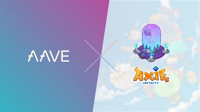 Aave and Axie Infinity collaboration in DeFi, NFTs, and gaming.