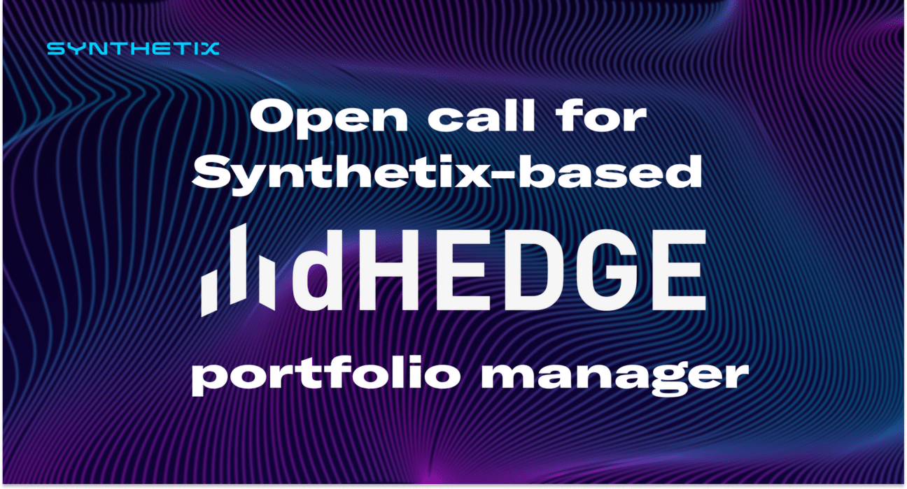Synthetix dHEDGE portfolio management initiative.