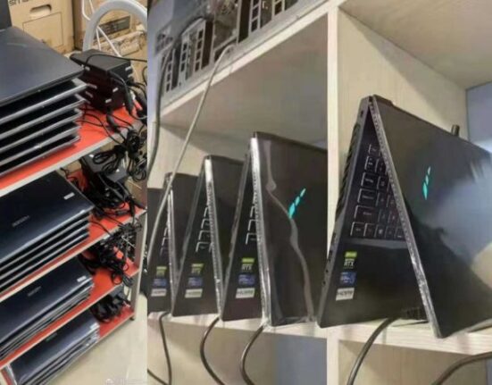Chinese Miners Turn to Nvidia GeForce RTX 3000-Series Laptops for Ethereum Mining