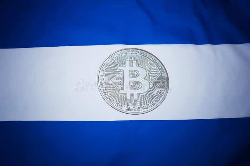 el salvador flag bitcoin law concept as first country adopting legal tender 221008709