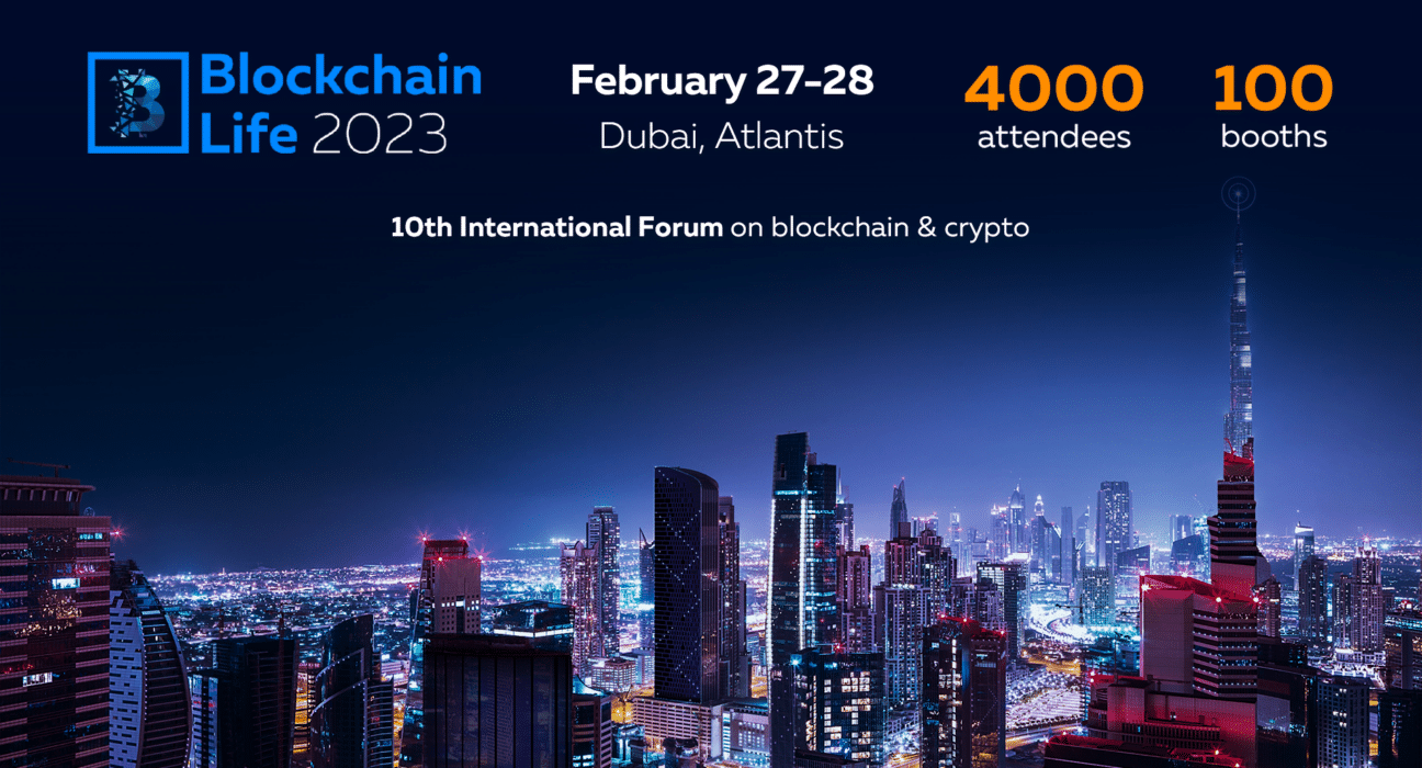 Blockchain Life 2023 Dubai Banner