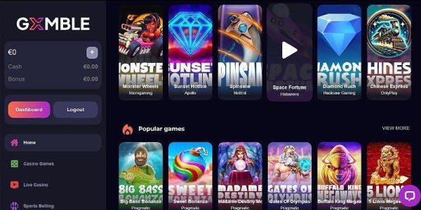  Gxmble – Best Game Variety of All Online Bitcoin Casinos in the UK