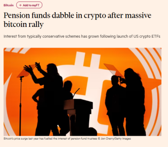 Pension Funds in U.S., UK, and Australia Turn to Crypto After Bitcoin Surge