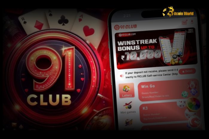 91 Club login dashboard interface