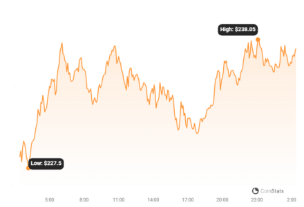 BNB Price Chart |  Source: Coinstats