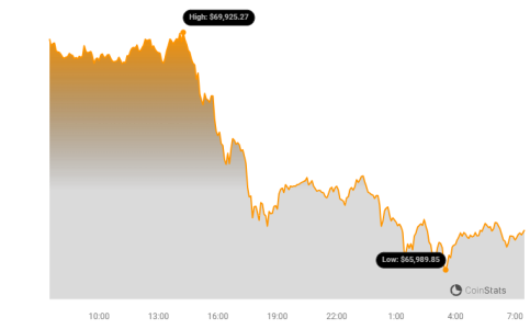 Bitcoin Price Drops Below $67,000 Despite ETF Inflows: What's Going On? BTC Price Chart 71