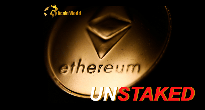 Nearly $2 Billion in Ethereum ($ETH) Are Waiting to Be Unstaked, Blockchain Data Shows