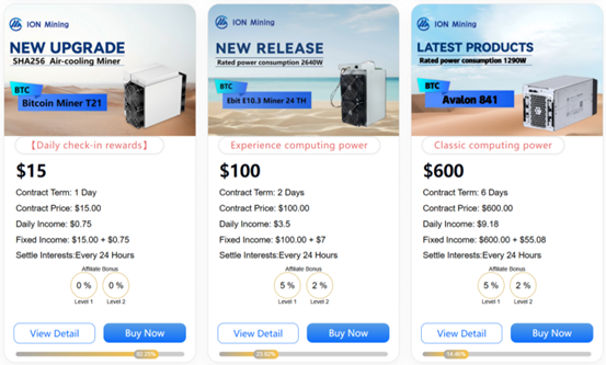 ION cloud mining