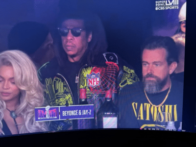 Jack Dorsey at the Super Bowl
