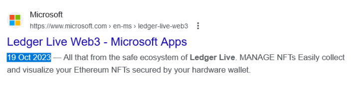 Fake Ledger Live App on Microsoft Store Steals $588K in Bitcoin: A Crypto Security Alert Fake Ledger Live Application on Microsoft Store