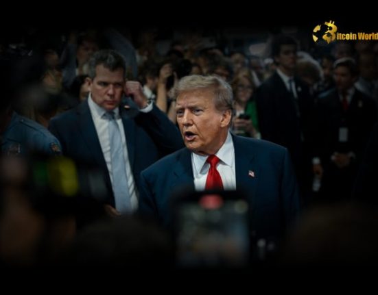 Bitcoin price chart reacting to Trump’s tariffs