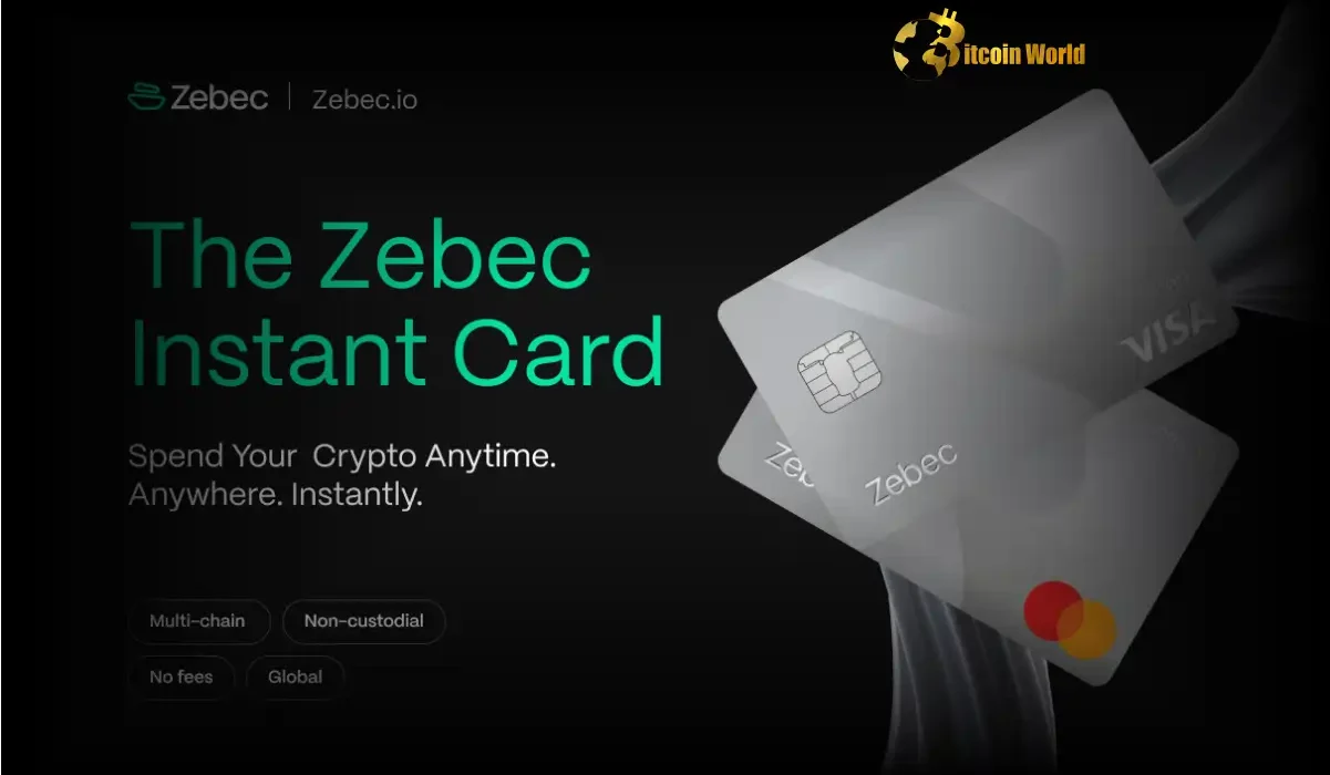 Revolutionary Zebec Network Unveils Zero-Fee Crypto Debit Card Powered by Mastercard