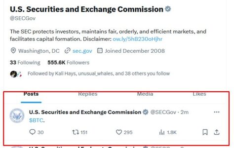 SEC X Account 'Hack': Fake Bitcoin ETF Approval Sparks Crypto Chaos - Was it an Insider Job? SEC Posted $BTC