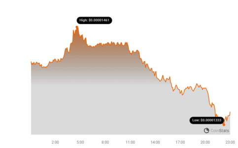 Shiba Inu (SHIB) Price Rips 5% Then Crashes: Unpacking the Wild Volatility SHIB Price Chart | Source: CoinStats