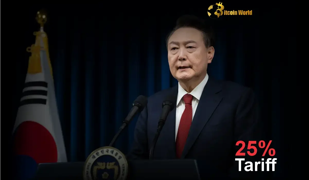 Shocking 25% Trump Tariffs on Korean Imports: Crypto Market Braces for Impact