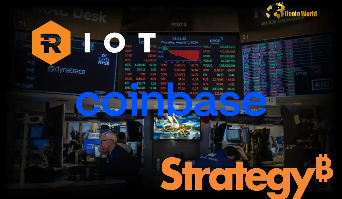 Soaring Crypto Stocks: U.S. Market Sees Exciting Gains in Riot, Coinbase, and MicroStrategy