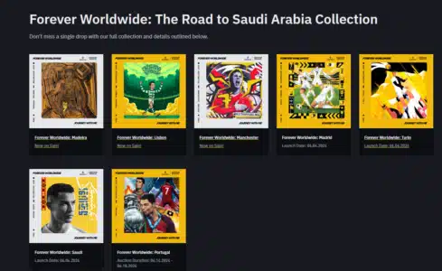 Cristiano Ronaldo Unveils NFT Collection With Binance Capturing Career Highlights The Forever Worldwide NFT collection as seen on Binance NFT marketplace featuring unique artwork from local artists
