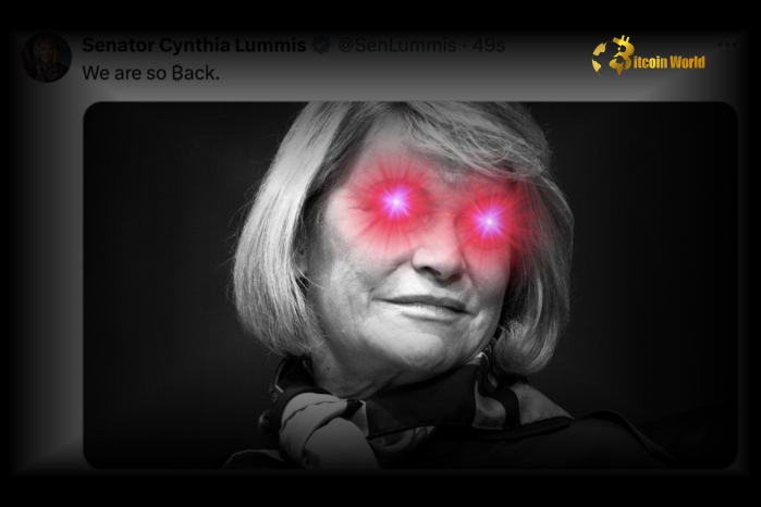 U.S. Senator Cynthia Lummis Posts Bitcoin Laser Eye Meme to Show Support