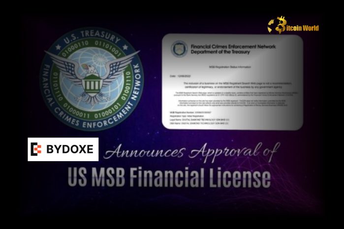 Unlocking America BYDOXE Crypto Exchange Secures Pivotal US MSB License