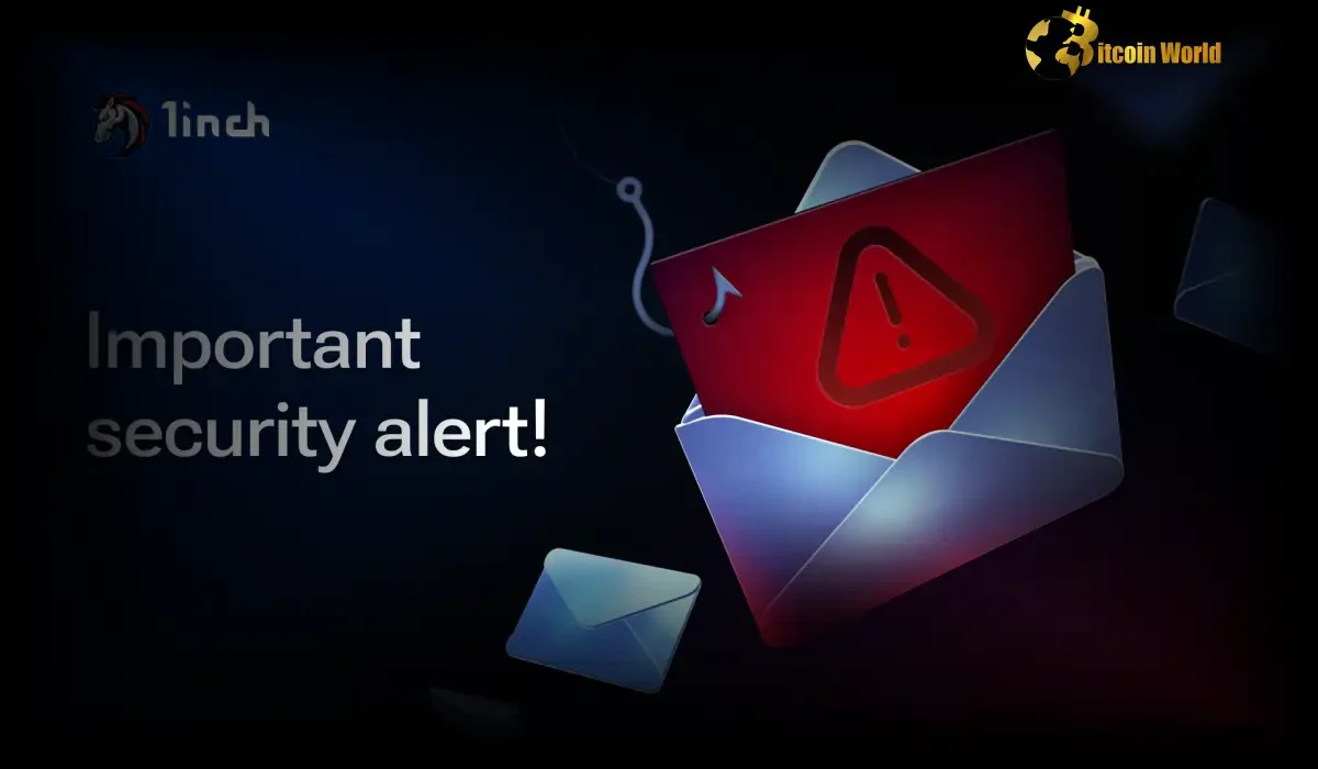 Urgent Alert 1inch Exposes Deceptive Phishing Email Scams Targeting Crypto Users