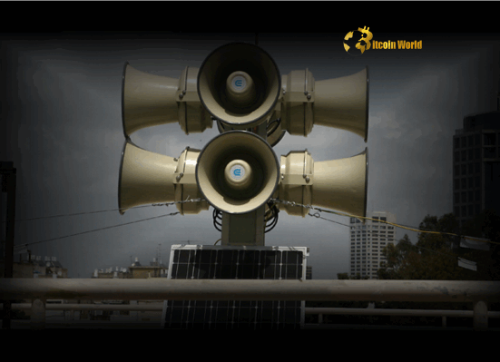 Urgent: Israel Missile Sirens Ring, Raising Fears of Market Volatility and Crypto Impact