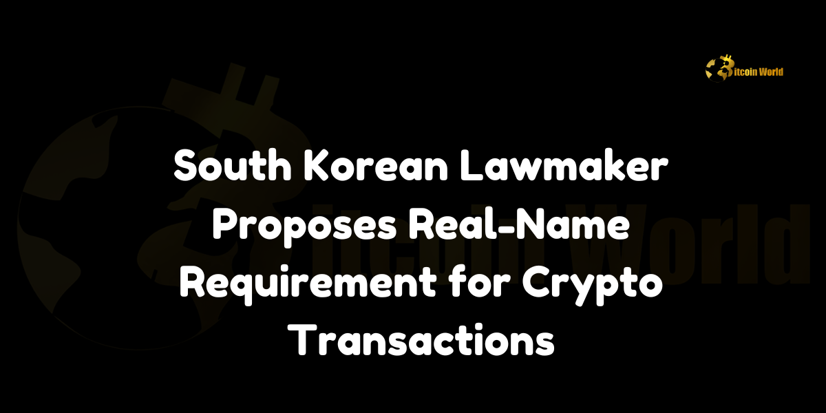 South Korean lawmaker Min Byoung-dug proposes real-name requirement for crypto transactions