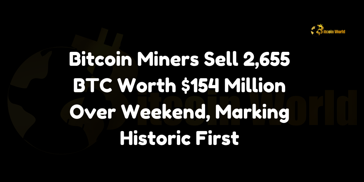 Bitcoin miners sell 2655 BTC