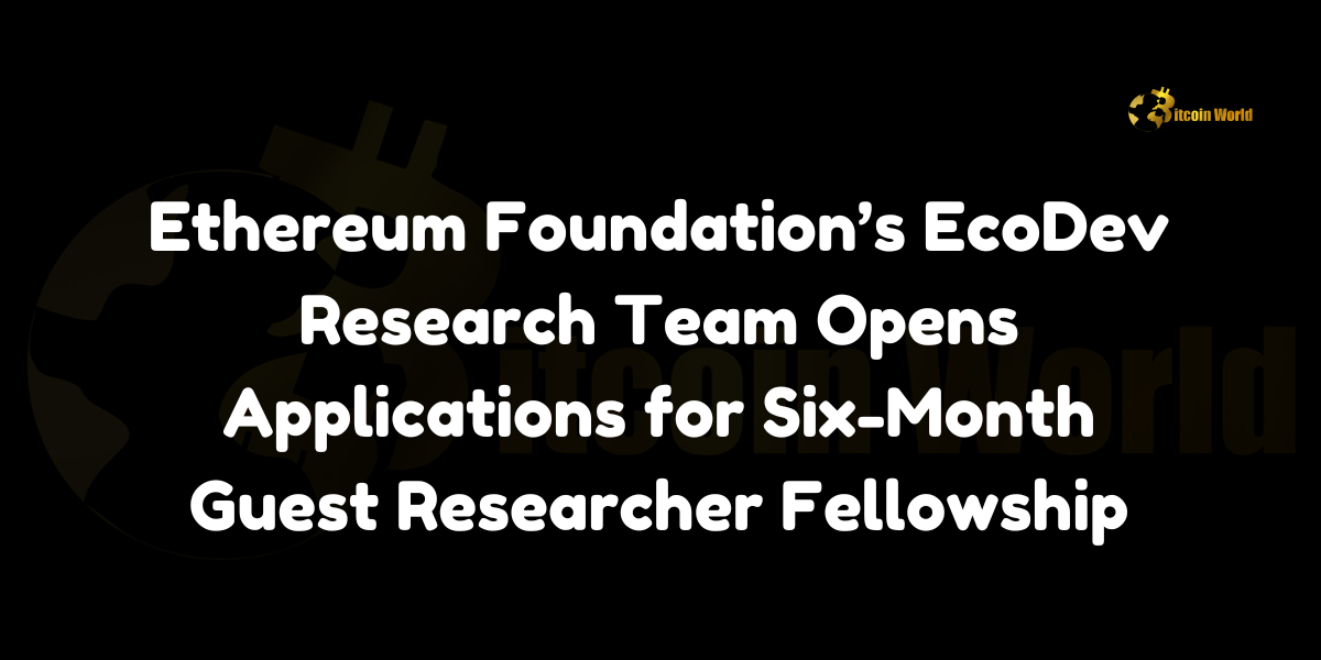 Ethereum EcoDev Research fellowship