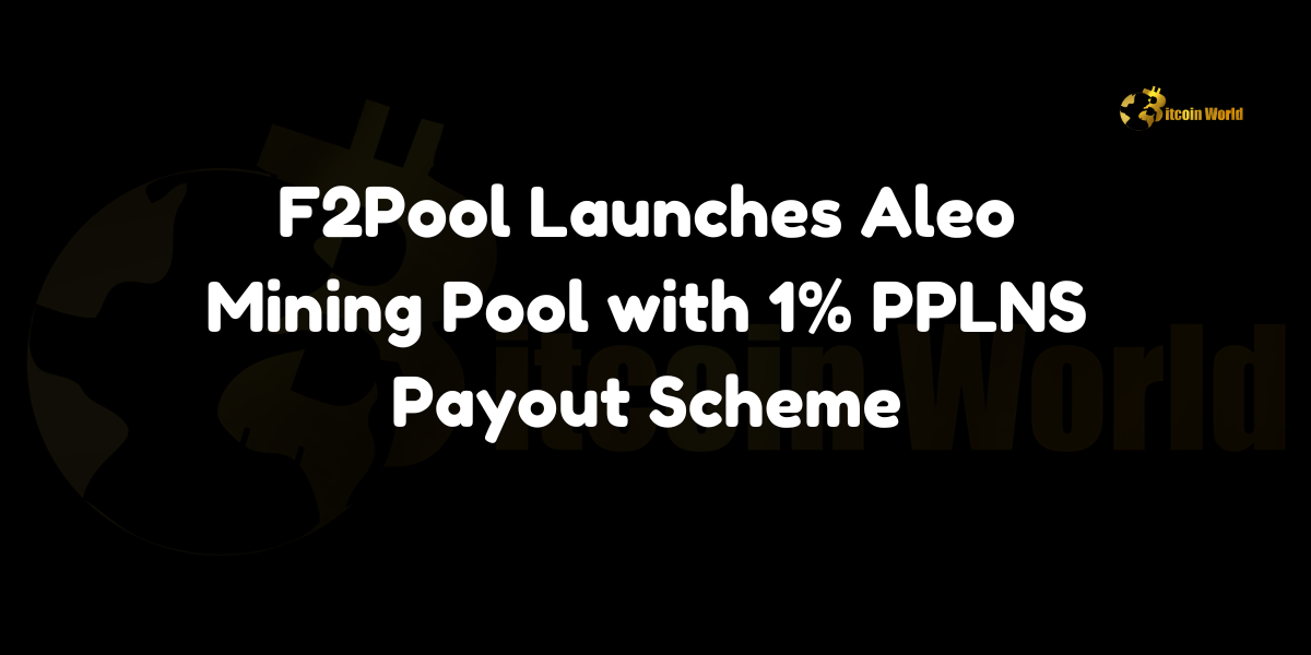 F2Pool launches Aleo mining pool