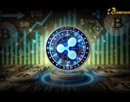 XRP price chart showing potential breakout against Bitcoin.