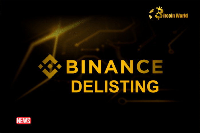 Binance To Delist CVP, EPX, FOR, LOOM, REEF, VGX on August 26, 2024