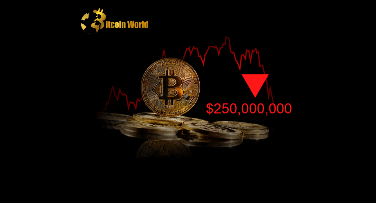 $250,000,000 in Bitcoin and Crypto Liquidated as Markets Abruptly Reverse