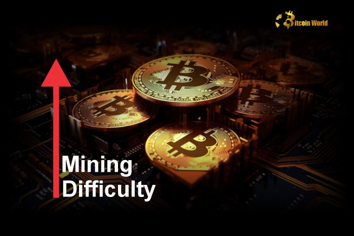 Bitcoin mining difficulty reaches record high of 101.65 T, rising 6.24%. Latest adjustments reflect growing network hash rate and miner competition.