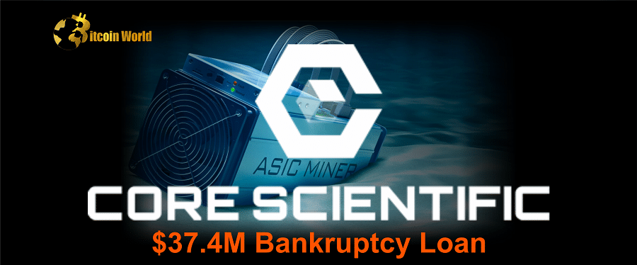 BTC Miner Core Scientific gets Interim Nod for $37.4M Bankruptcy Loan