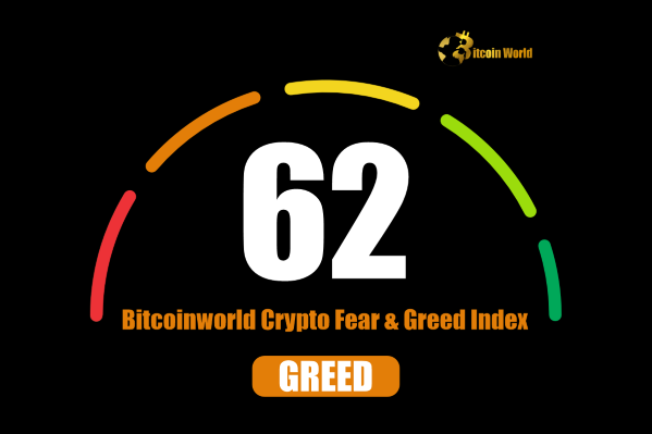Crypto Fear & Greed Index Holds Firm at 62: Navigating the Greed Zone