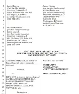 Lido DAO Hit with Class Action Lawsuit: Investor Claims Token is Unregistered Security Lawsuit Lido