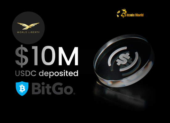 World Liberty Finance Executes Significant $10M USDC Transfer to BitGo Crypto Custody